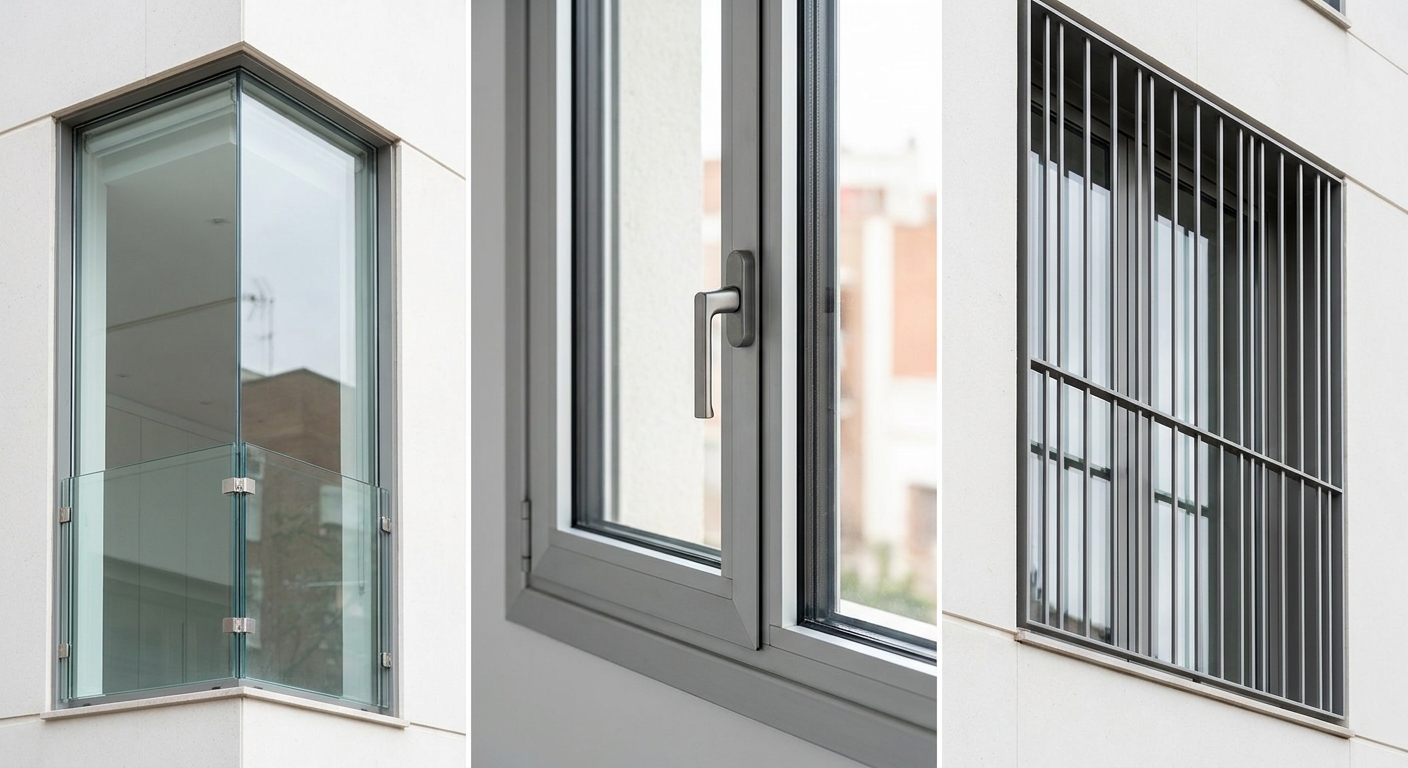 Seguridad en Ventanas de Planta Baja: Cristal, Herrajes y Rejas