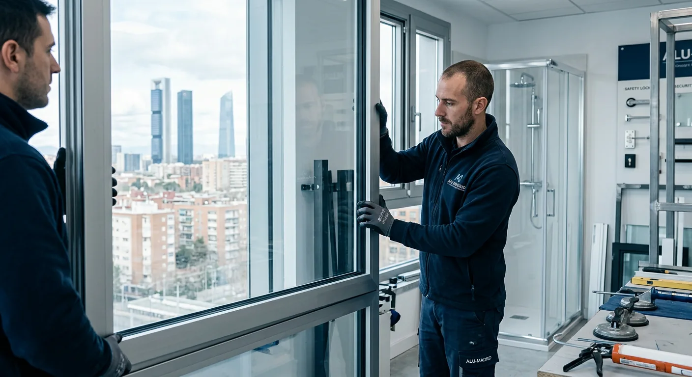 Vidrio anti-ruido en Madrid 2026: aisla 45 dB
