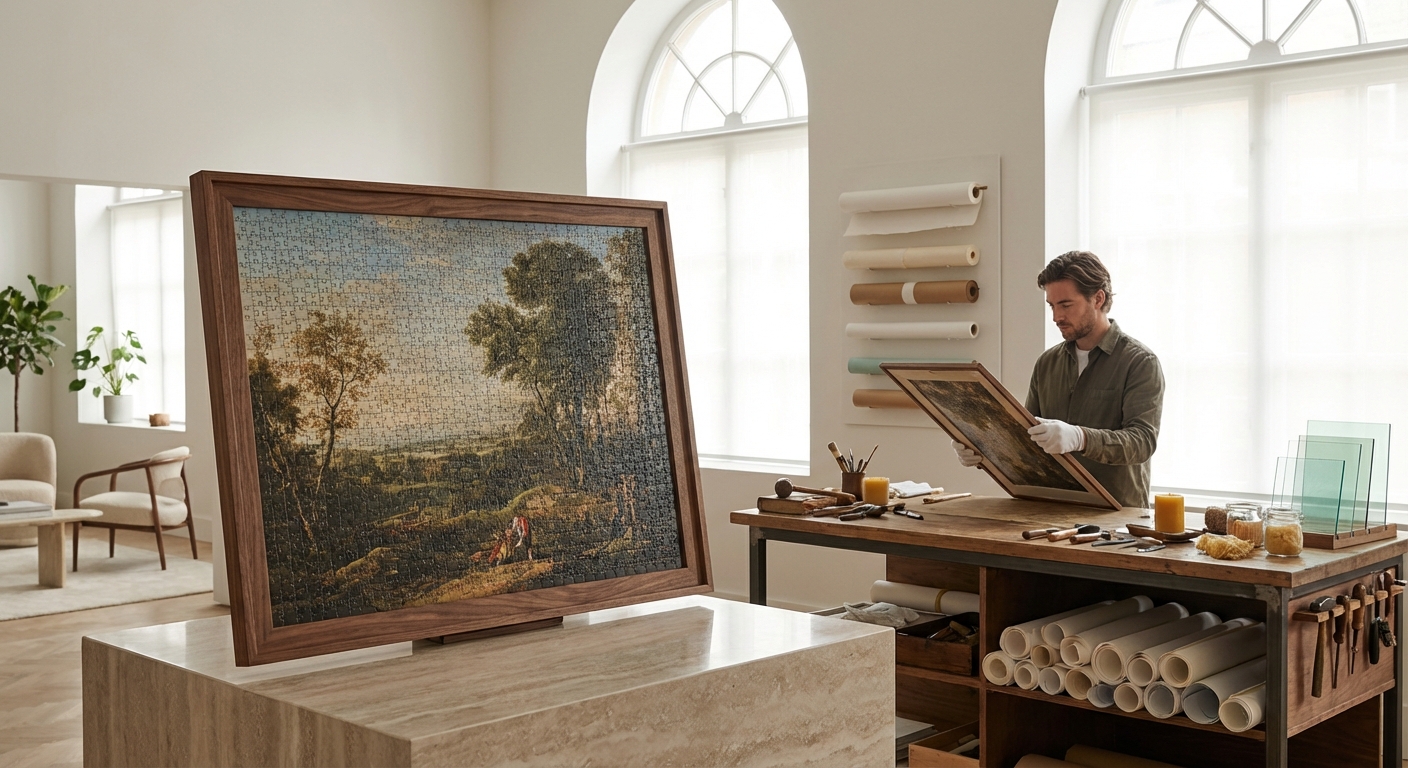 Enmarcado Puzzles: Montar y Presentar Tu Obra Maestra con Estilo