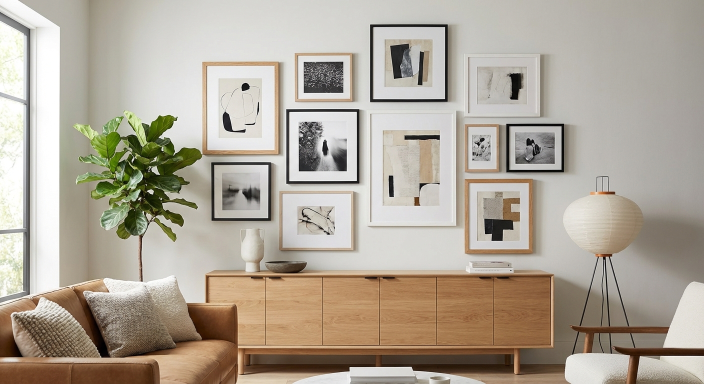 Gallery Wall Ideas Hogar: Crea tu Muro de Arte Perfecto