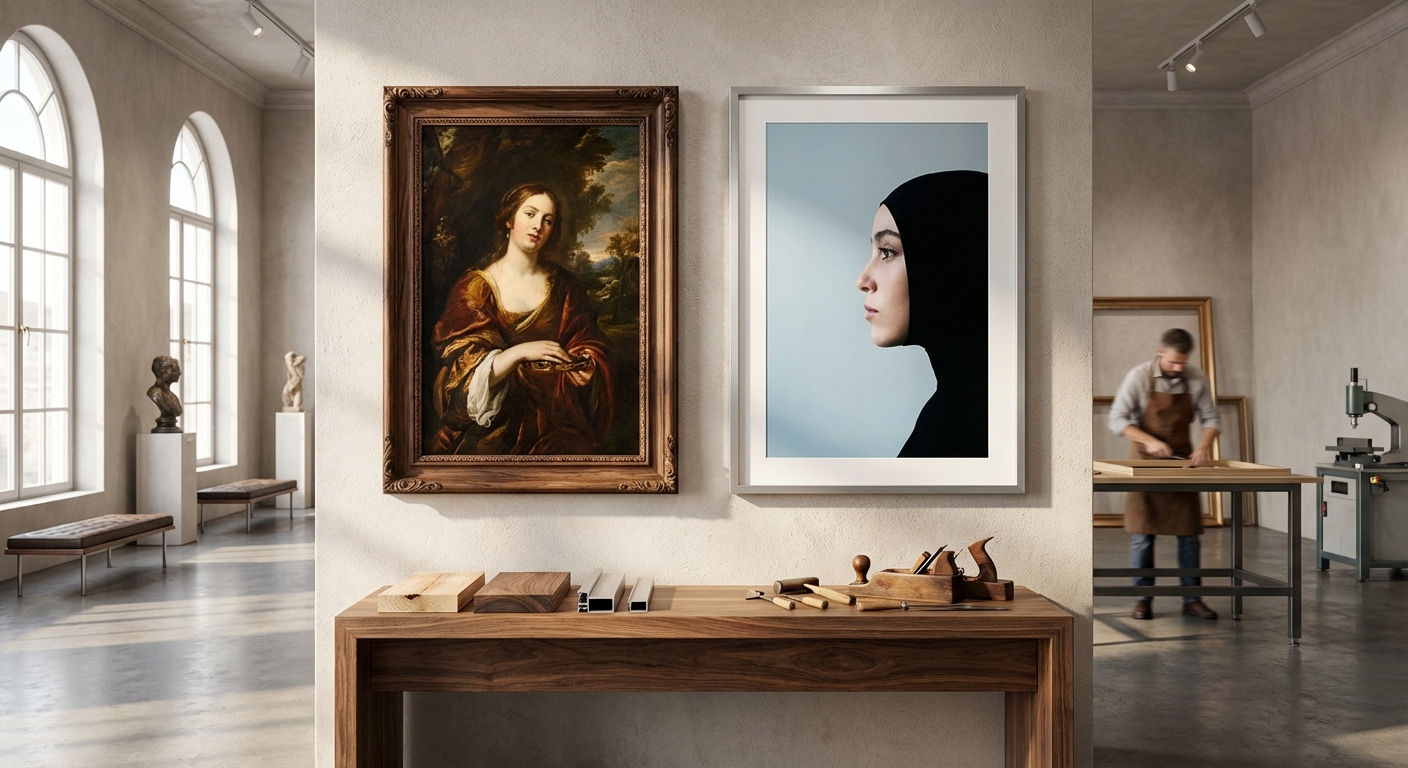 Molduras de Madera vs Aluminio: Cuál Elegir para Tu Obra