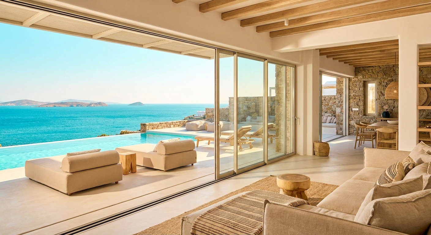 Villa lujo islas griegas: análisis mercado premium 2026