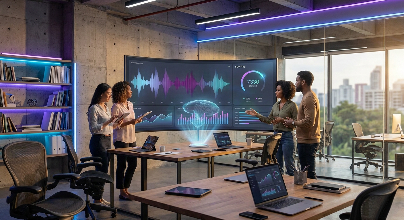 IA equipos ventas: transcripción análisis y scoring automatizado