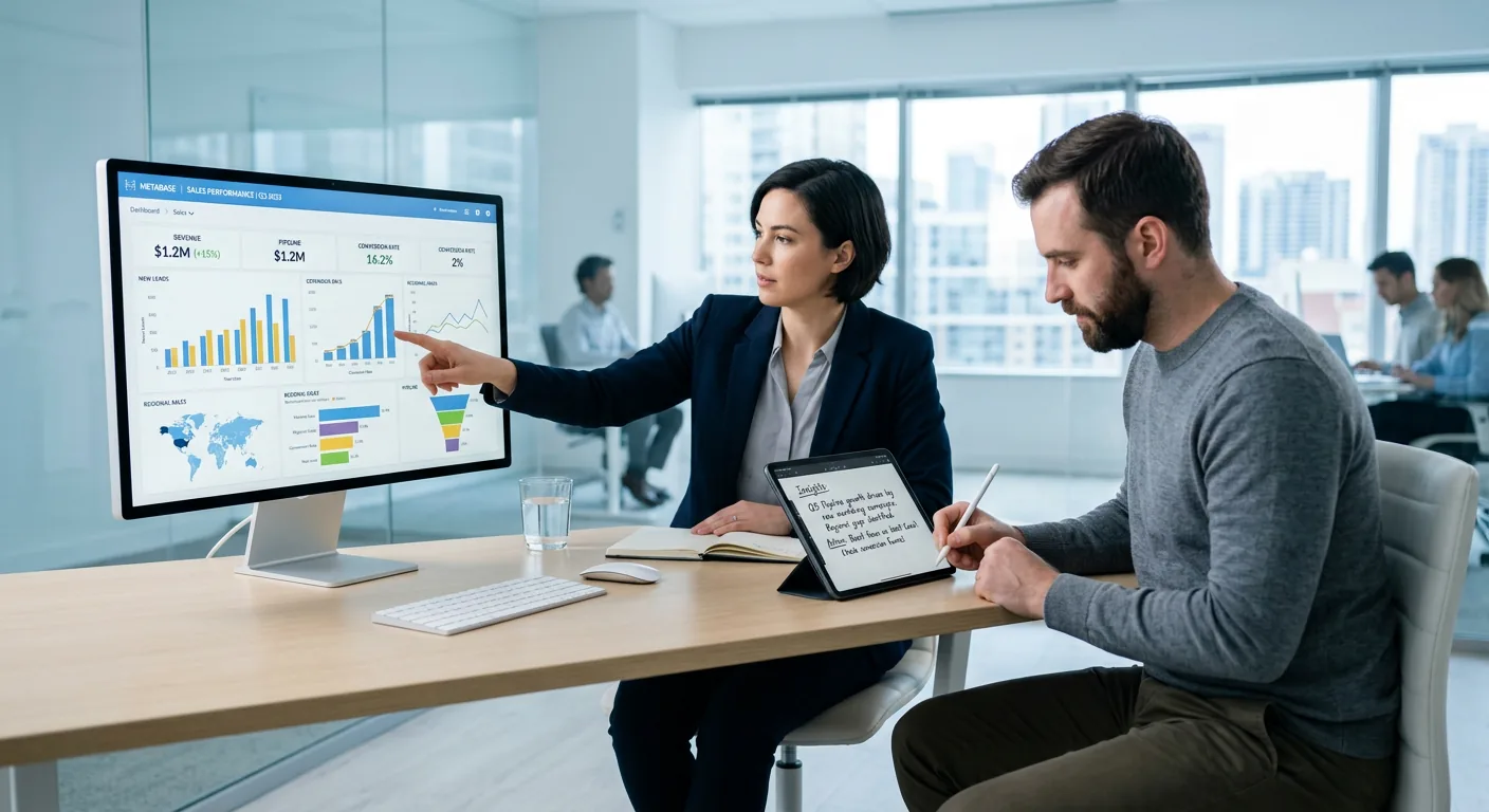 KPI ventas Metabase Odoo: 3 pasos para dashboards en 2026